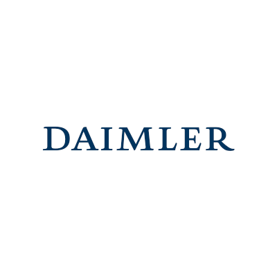 Daimler lettering in blue