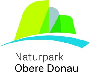 grün blau graues Logo mit Schriftzug Naturpark Obere Donau