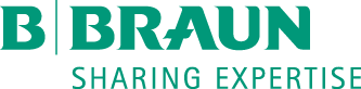 Logo in grün mit Schriftzug B / BRAUN, Sharing Expertise