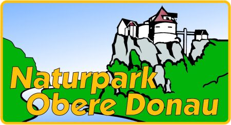 buntes Logo mit Schriftzug Naturpark Obere Donau