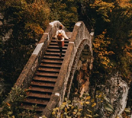 Teufelsbrücke bei Inzigkofen im Herbst