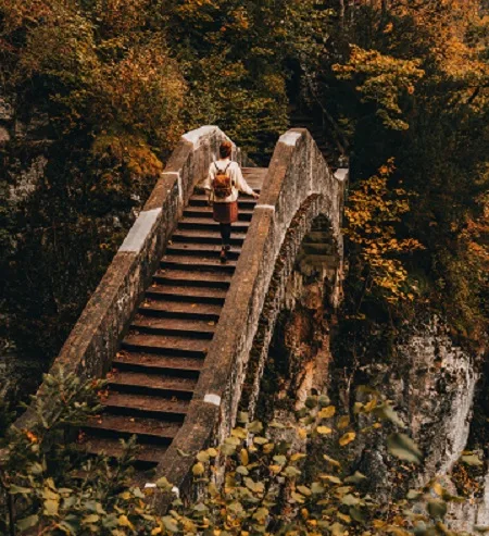 Teufelsbrücke bei Inzigkofen im Herbst