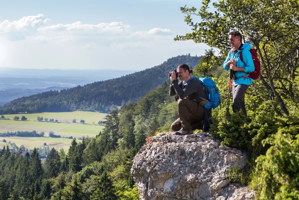 Ausblick ins Donaubergland vom Donauberglandweg