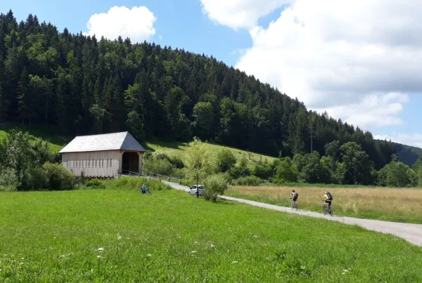 Fahrradfahren im Donaubergland