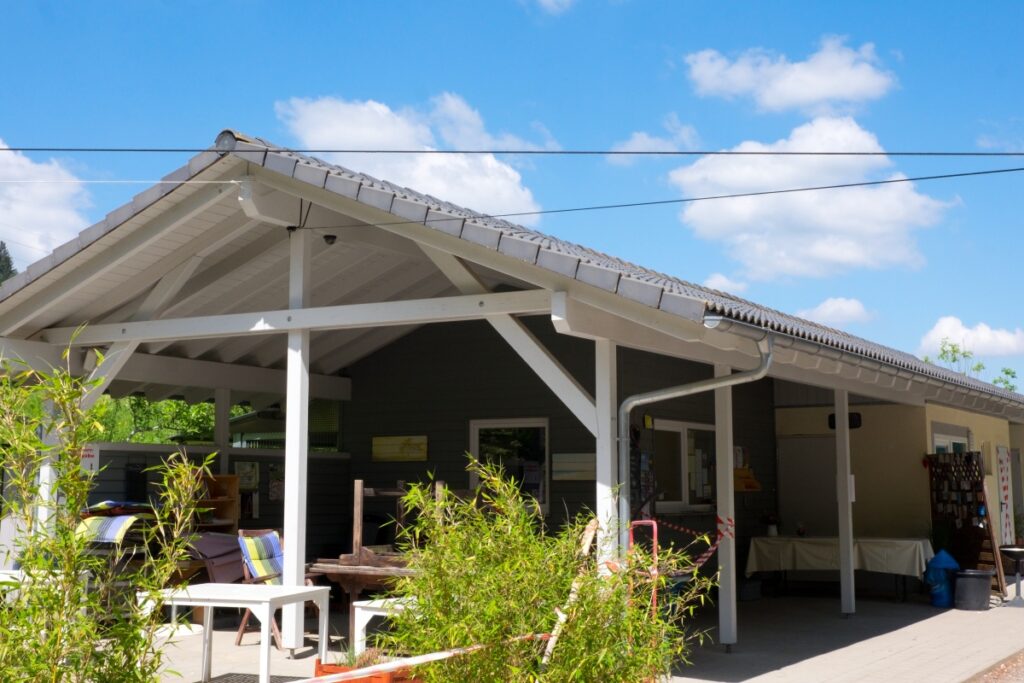 Hütte an der Donauversickerung