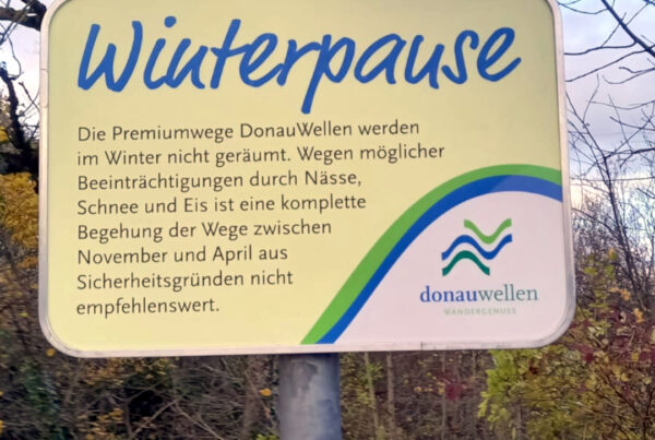 Winterpause der Premiumwanderwege.